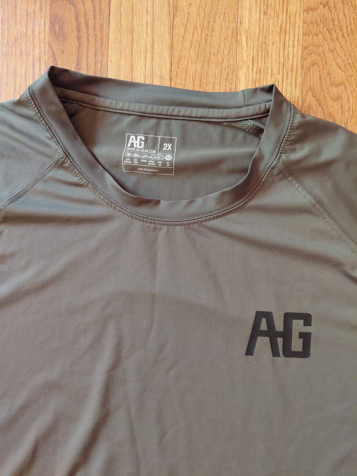 Men’s AG Gear Farm Pro Performance SS Shirt Size 2X Moss Green UPF 30 Sun Sports