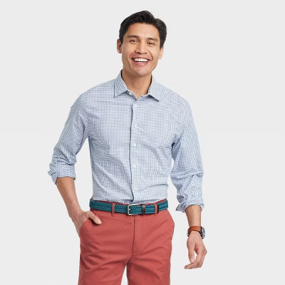 Goodfellow & Co Men’s Performance Button Down Dress Shirt Long Sleeve