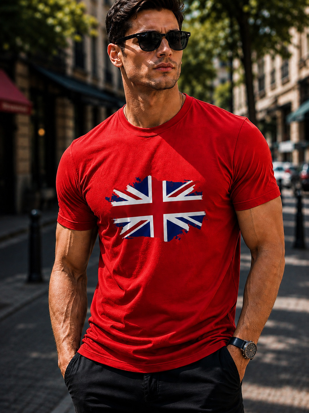 UK Flag TEE| British Union Tee | UK Graphic | Lightweight Gift