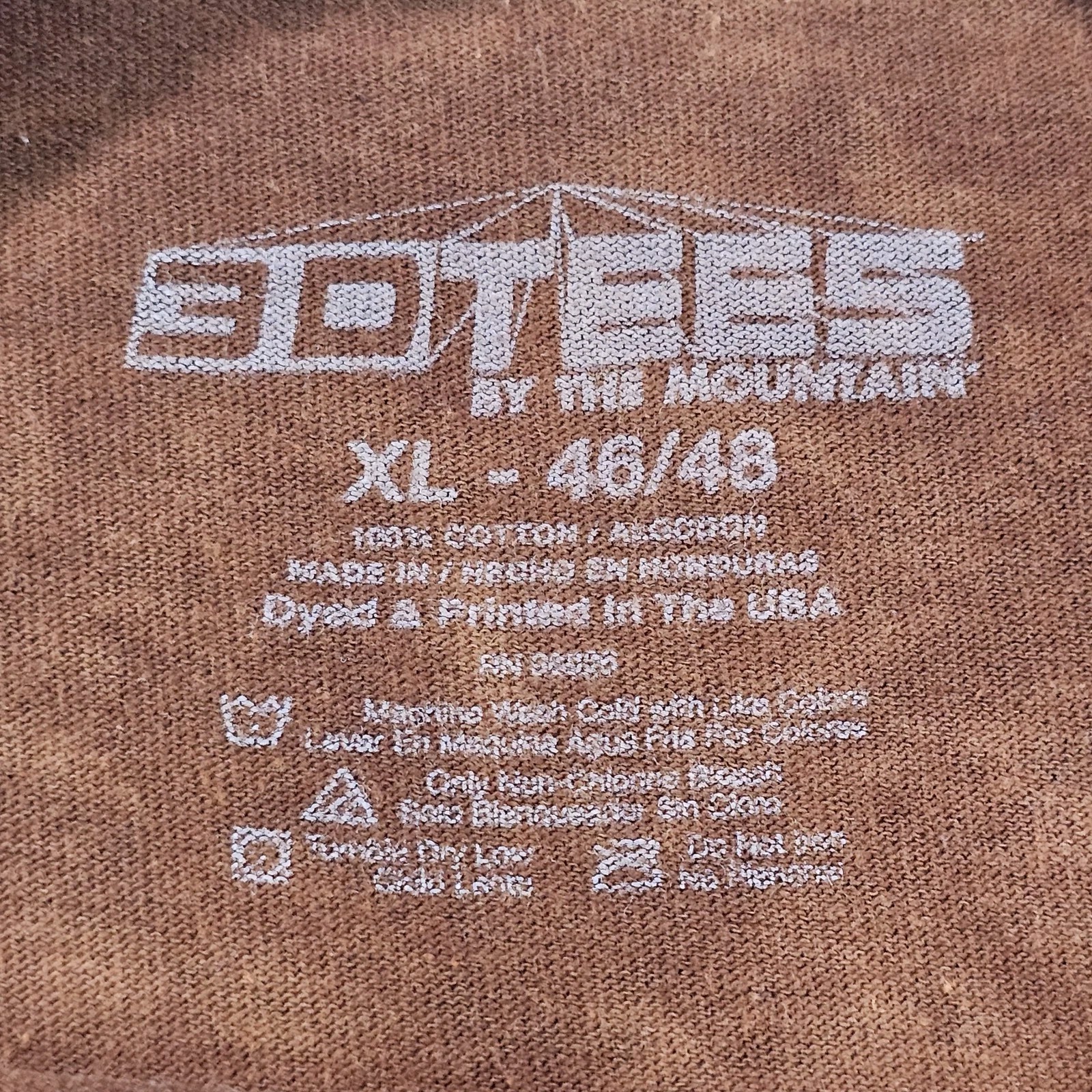 3D TEES The Mountain Shirt Men’s XL Brown Bald Eagle Hunting Fish Wildlife