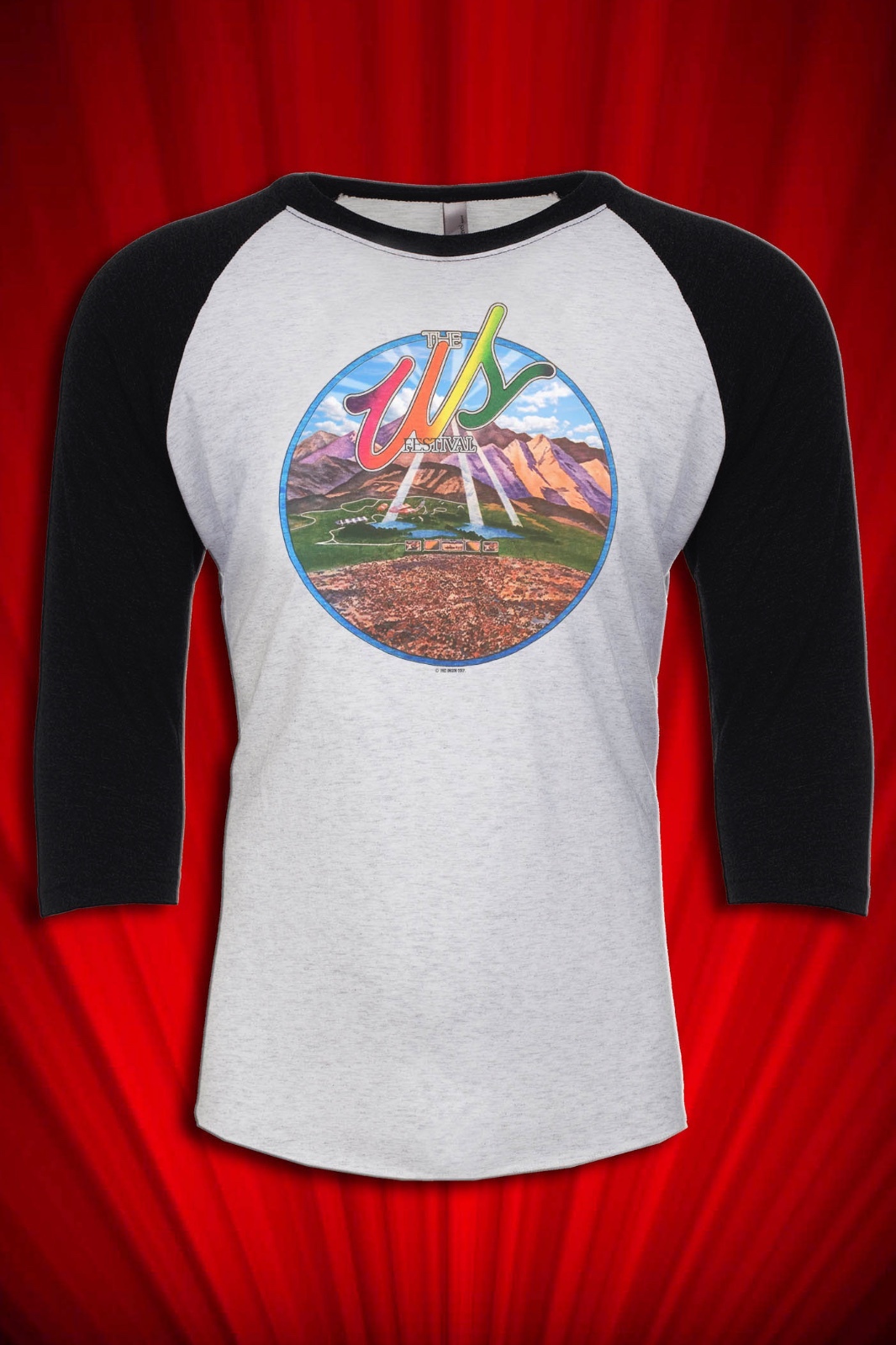 US Festival Vintage 1982 Tour T-SHIRT FREE SHIP USA Police Benatar Fleetwood