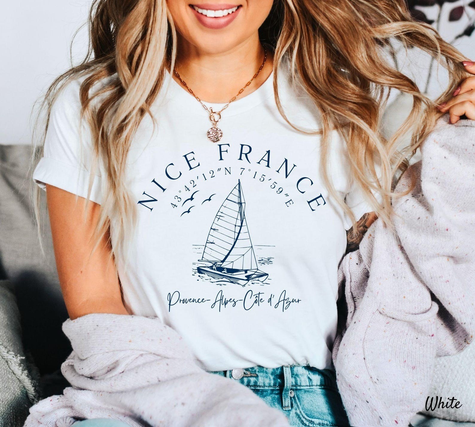 Nice France T-Shirt Travel Gift for France Lovers Souvenir Tee