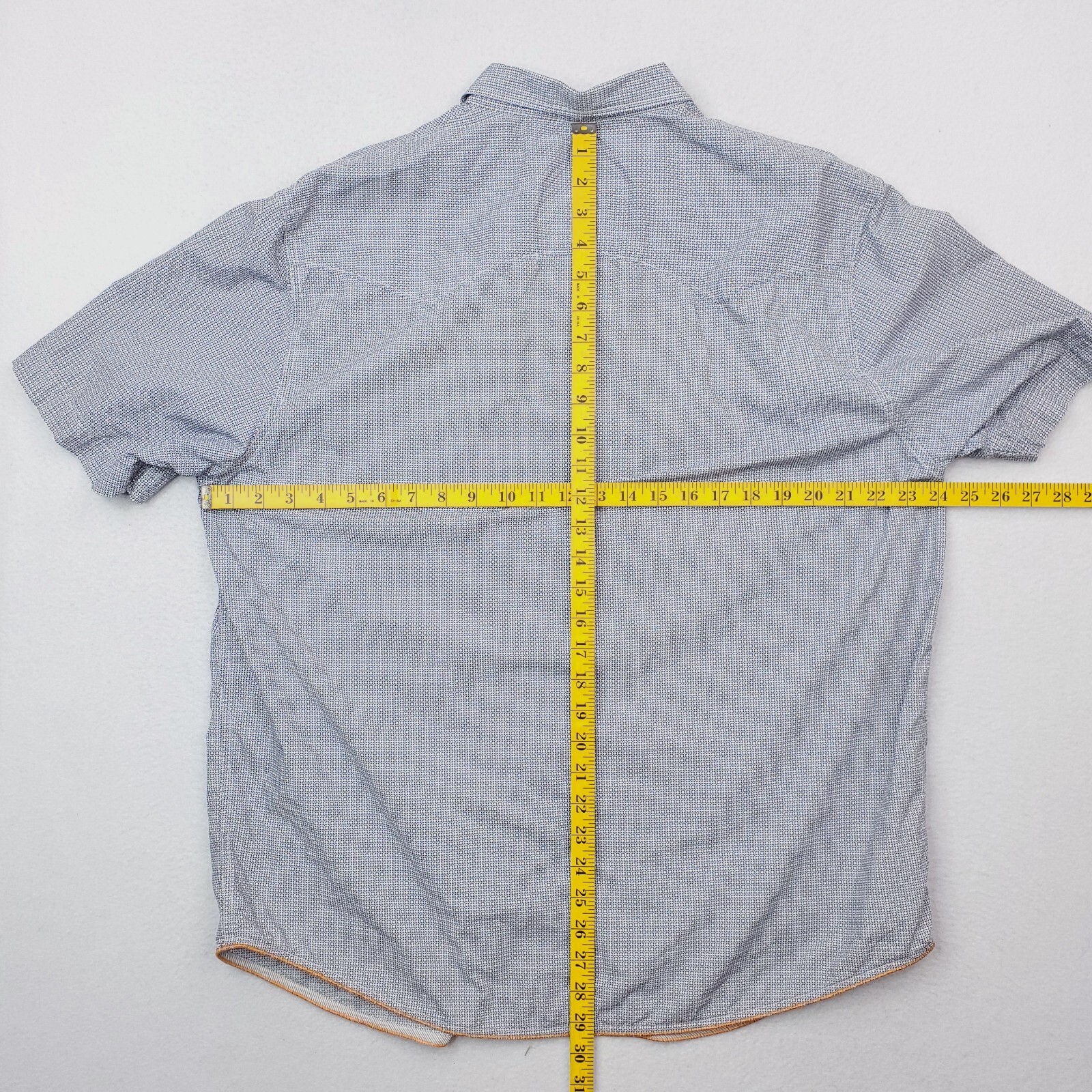 Tommy Bahama Shirt Mens Extra Large Blue Geometric Circular Allover Print Relax