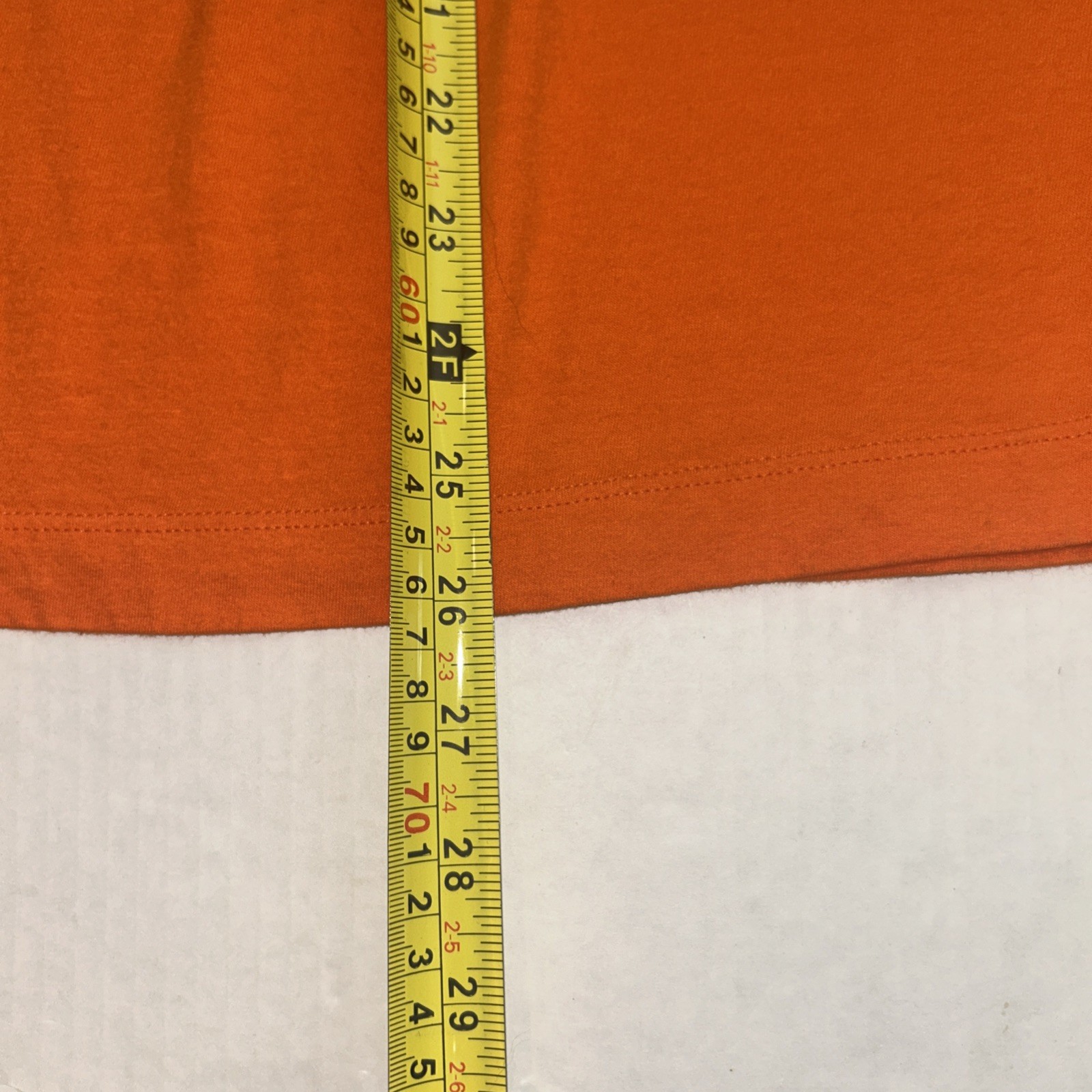 Nike Air Men’s Orange Athletic T-Shirt Size X-Large Blocked Logo Gym Graphic