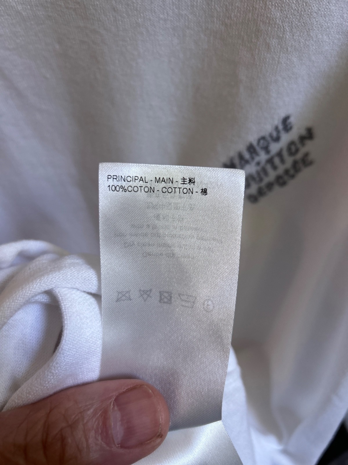 $1010 LOUIS VUITTON LV Short-Sleeved Cotton Crewneck T-Shirt – Milky White – XL