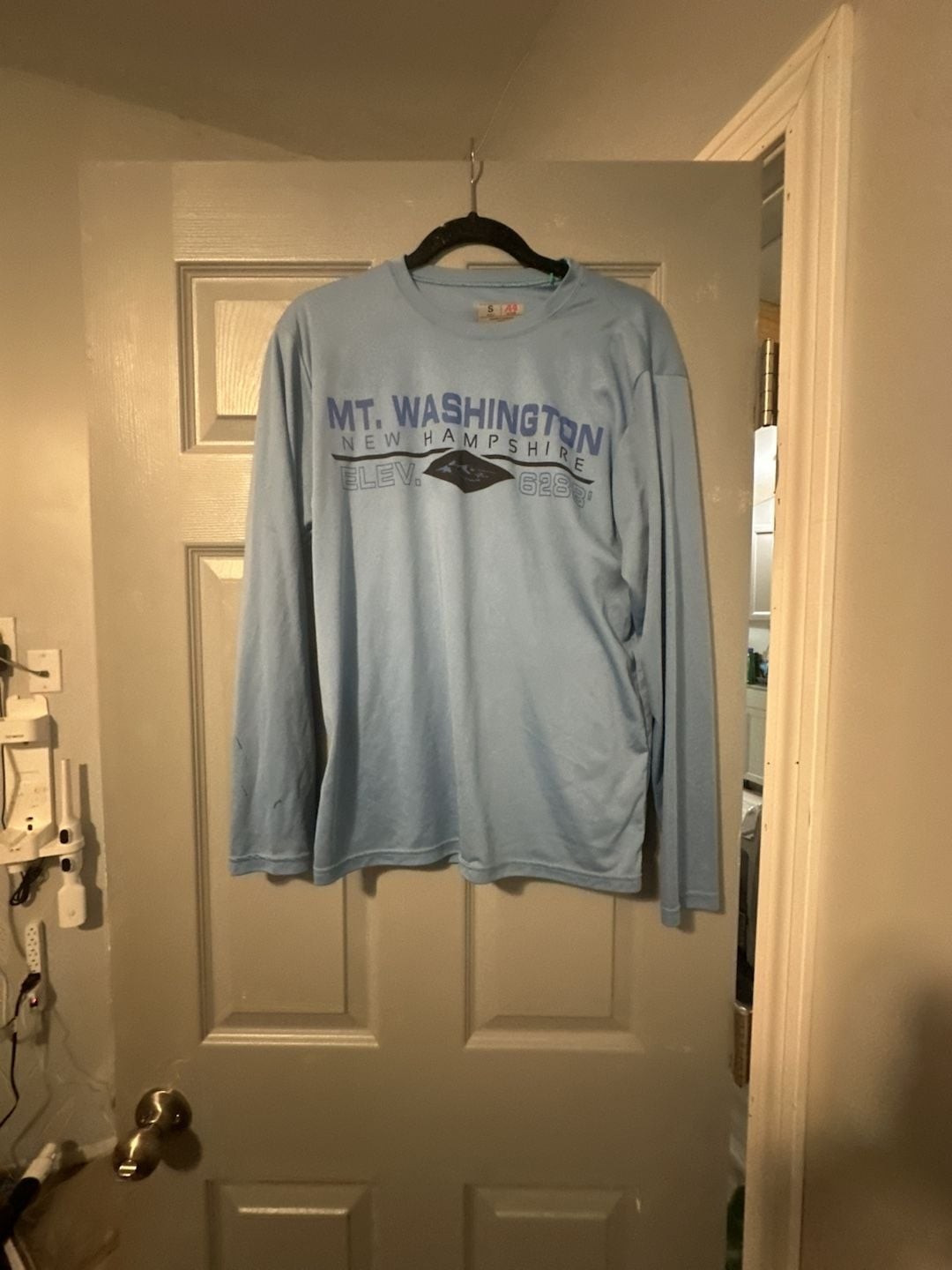 A4 Mount Washington New Hampshire Graphic Long Sleeve Performance T-Shirt