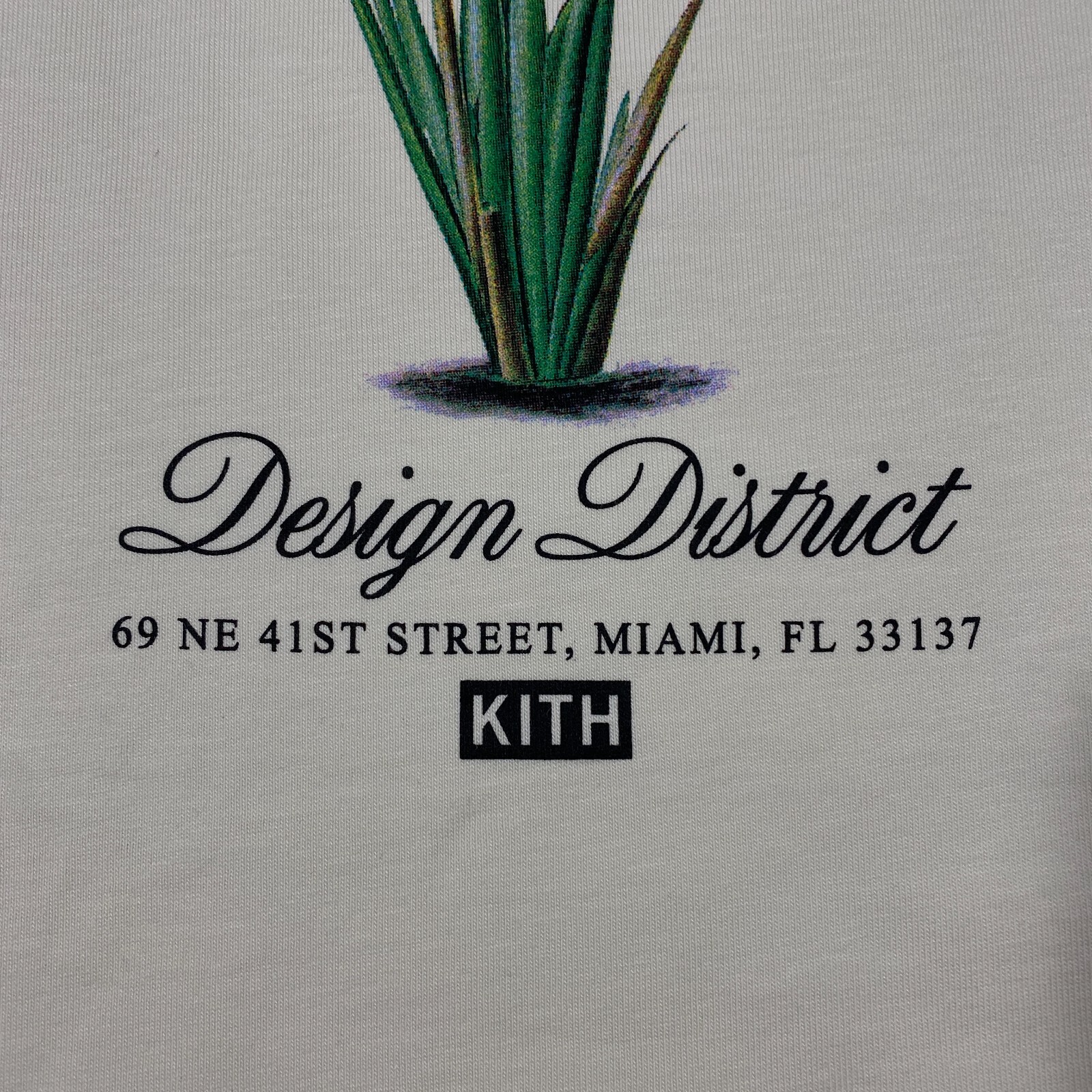 Kith Miami Design District Exclusive Macaw Tee Shirt Adult XXL Sandrift Beige