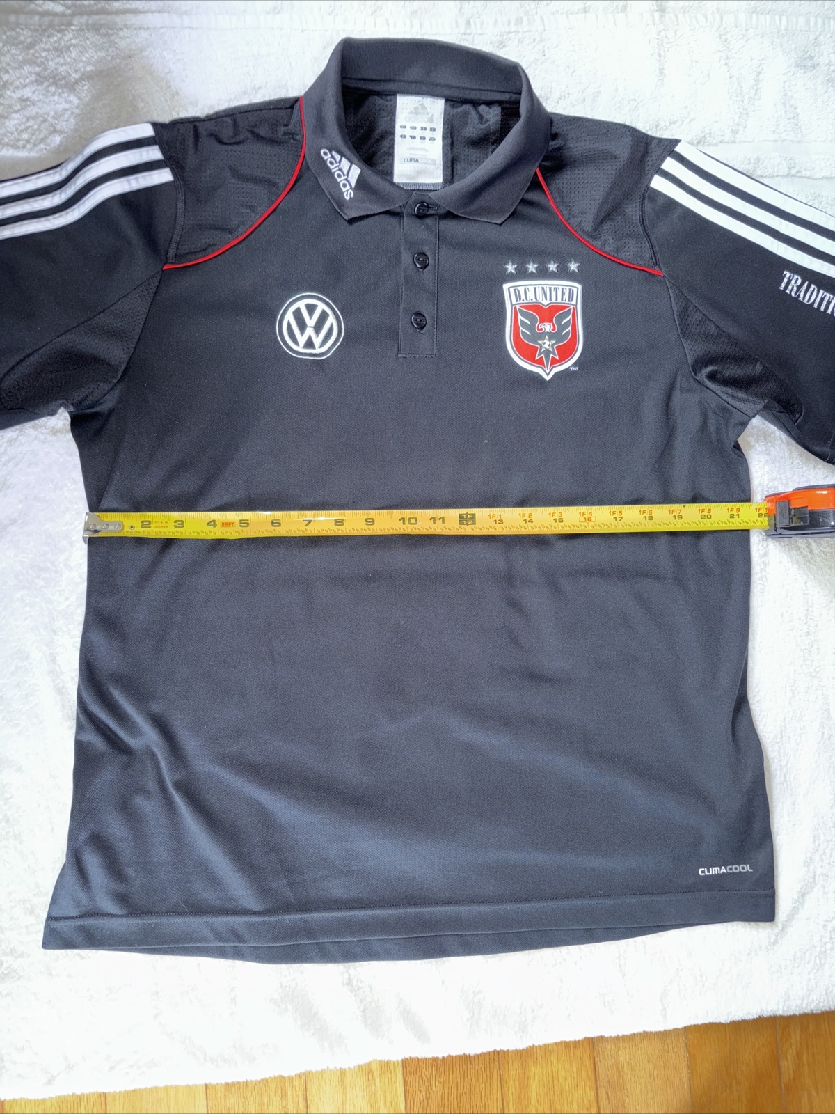 Adidas DC United Black Shirt Size L