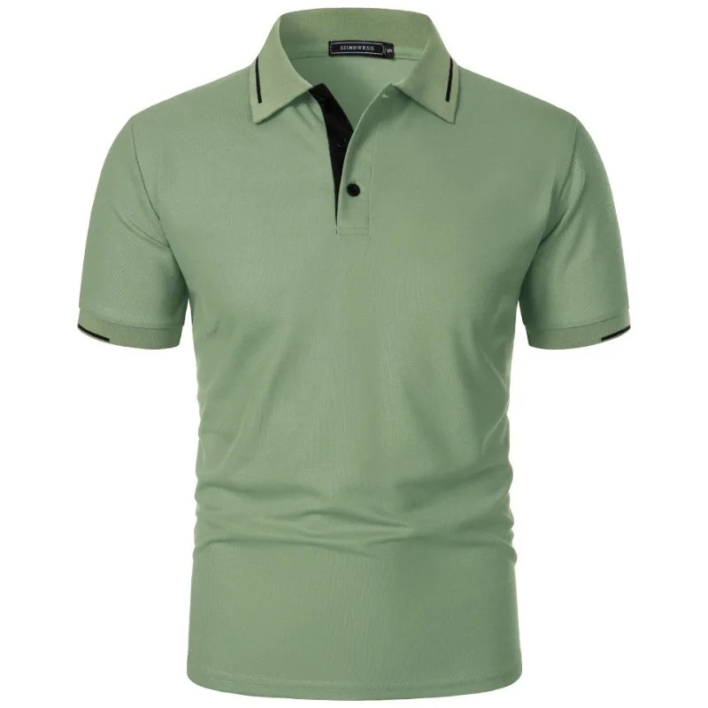 Men Breathable Summer Polo Shirt Beach Casual Tshirt Top Daily Fit Tee Gym Gift