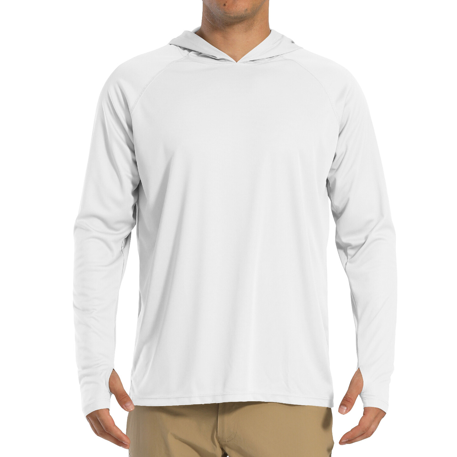 UPF50+ Men’s Long Sleeve Fishing Shirts UV Protection Hoodie Casual Sport Shirts