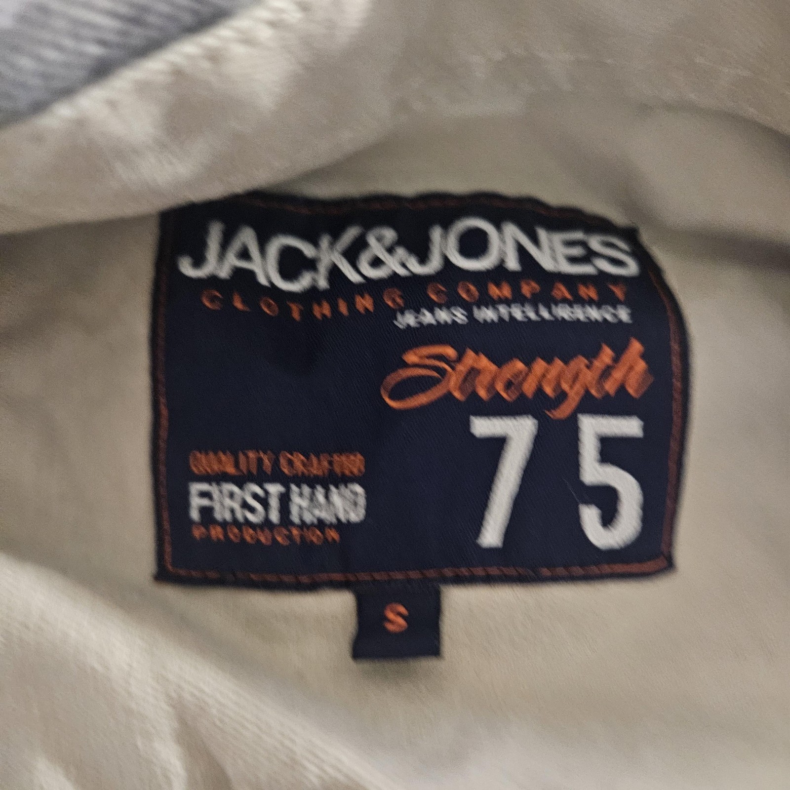 Jack & Jones Shirt Mens Small Blue Plaid Button Front Jeans Intelligence Flannel