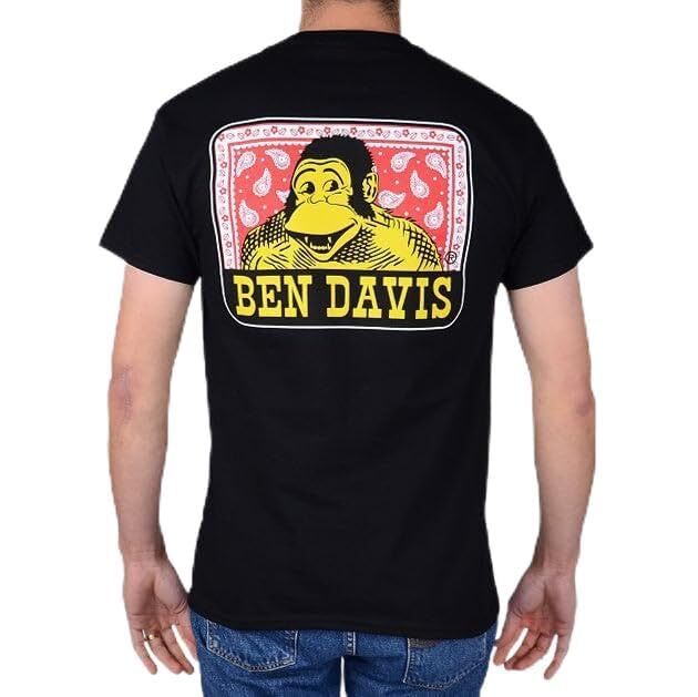 Ben Davis Men’s T-Shirt Short Sleeve Crew Neck Paisley Graphic Logo Shirt
