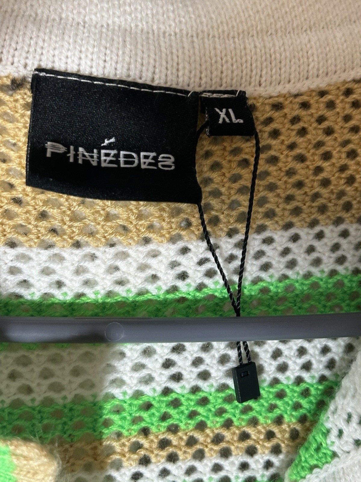 Pinedes Bolt Faux Crochet Knit Set Xl Shorts Top