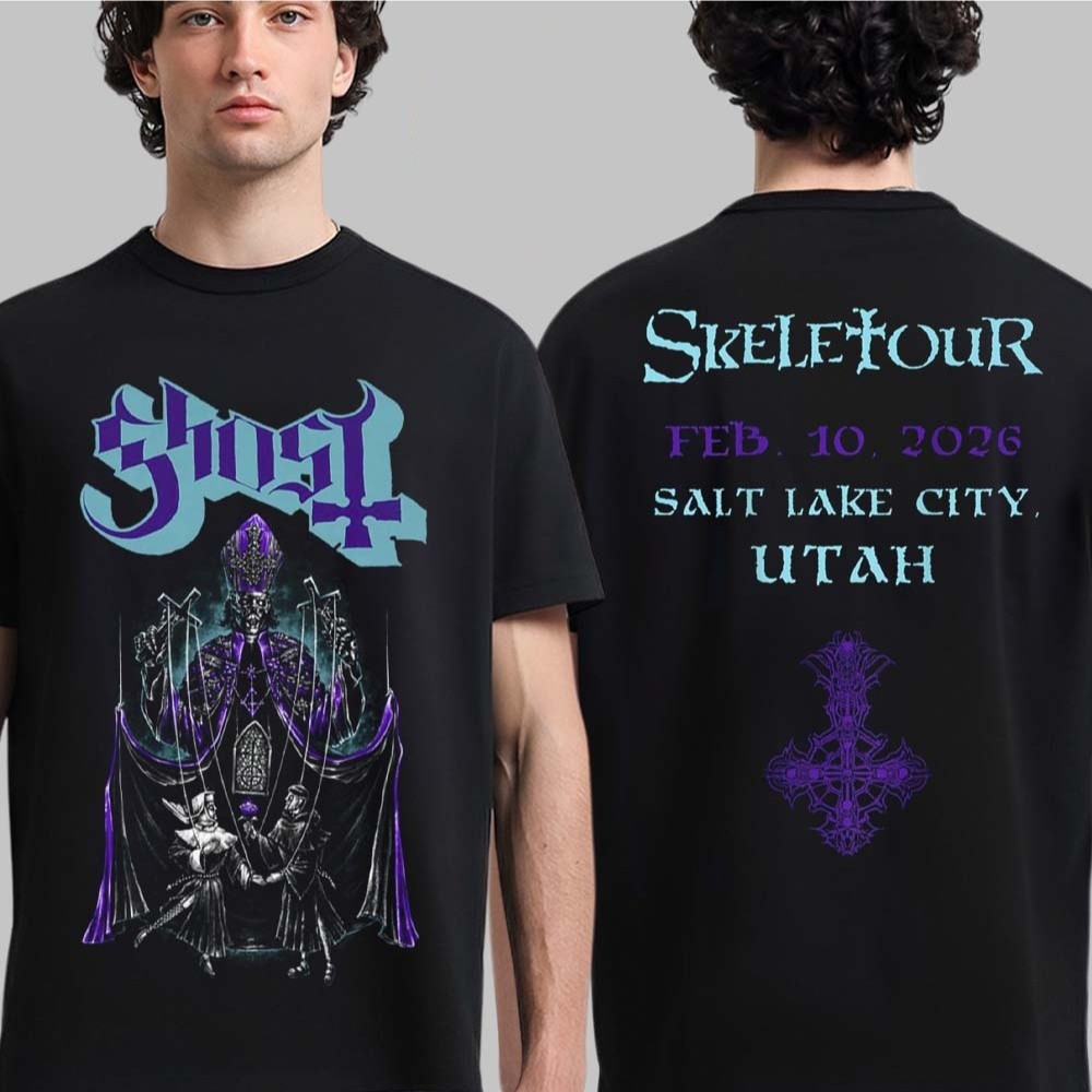 Ghost Skeletour 2026 Salt Lake City Utah On Feb 10 2026 Exclusive T-shirt