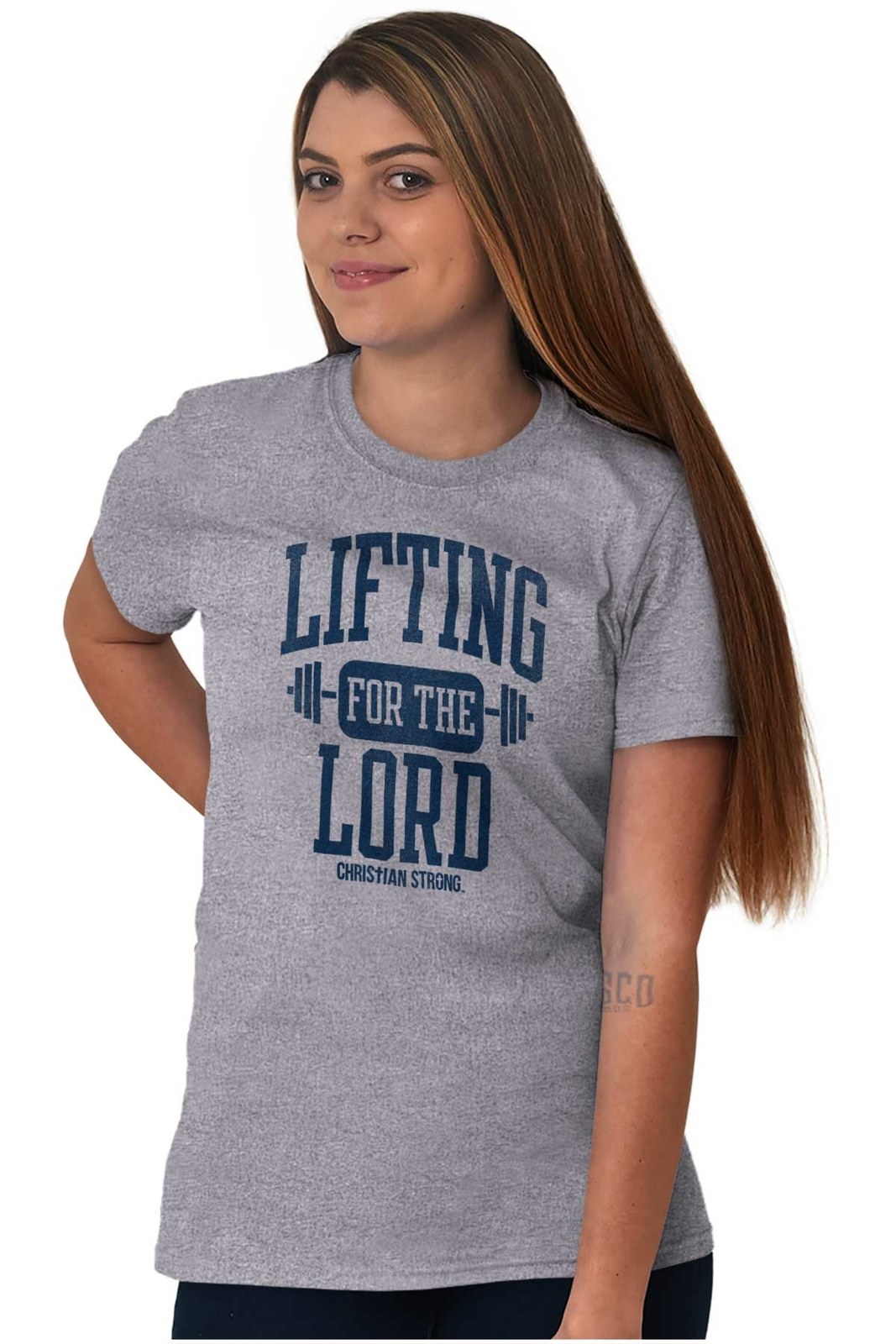 Blessed Christian Strong Gym Workout Fitness Womens or Mens Crewneck T Shirt Tee
