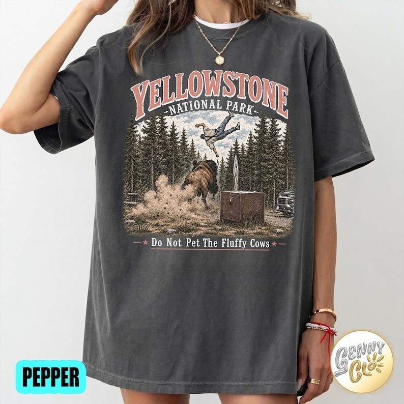 Yellowstone Do Not Pet The Fluffy Cows Comfort Colors Shirt, Wildlife Lover Gift