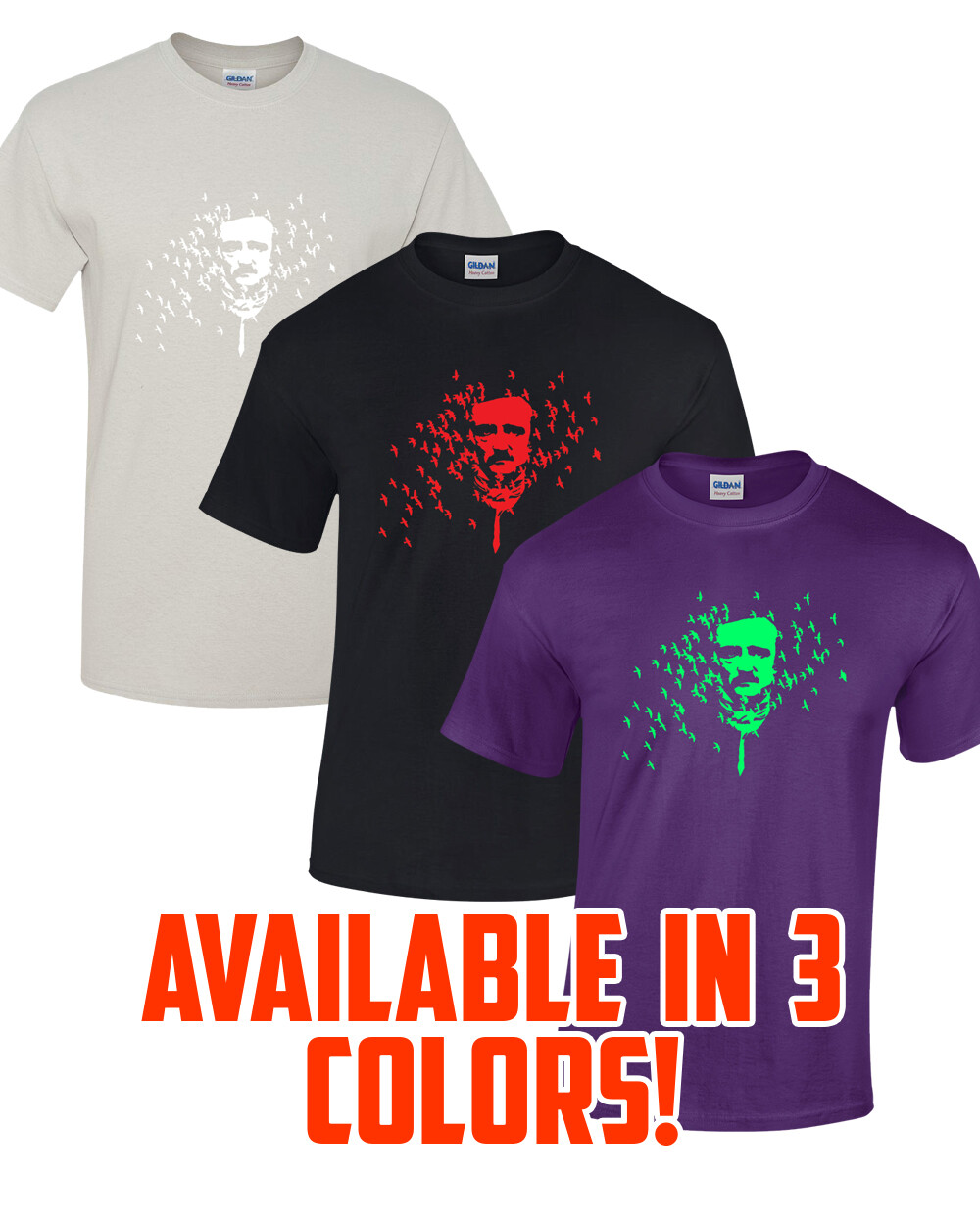 EDGAR ALLAN POE T-Shirt Multi Colors S-XL FREE S&H! goth horror
