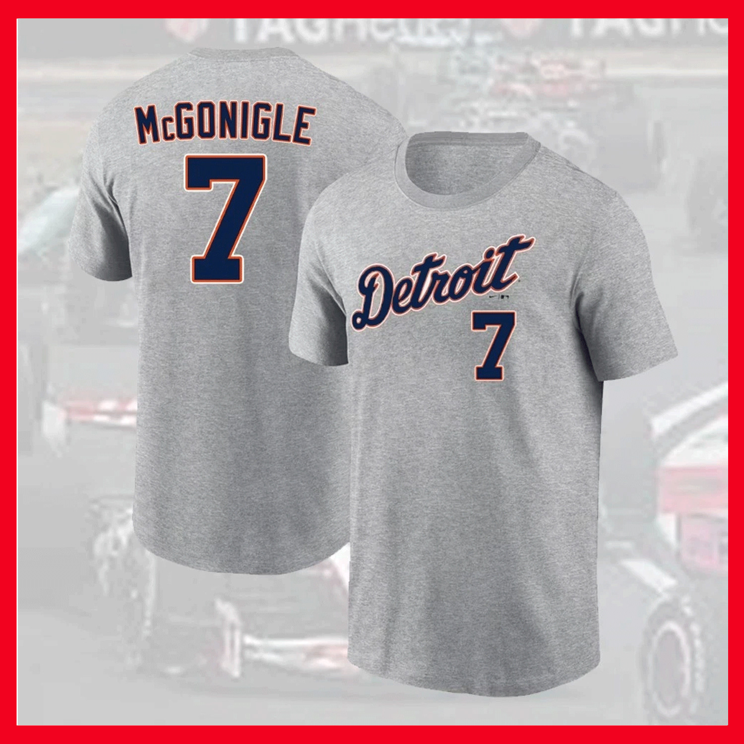 HOT- Kevin McGonigle #7 Detroit Tiger Basball Name & Number Player For Fans