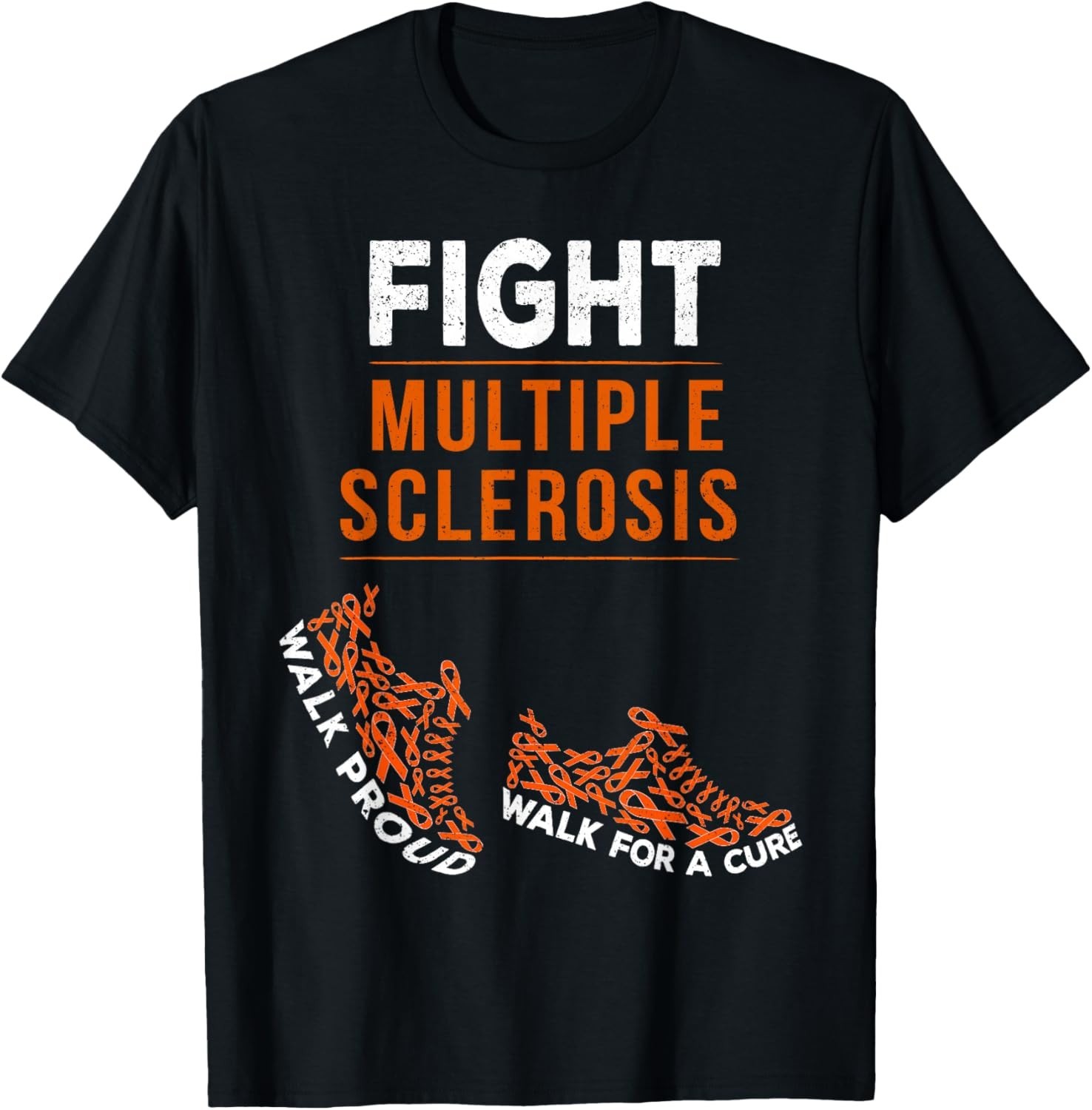 Funny Fight Multiple Sclerosis MS Awareness Warrior Ribbon Gift Unisex T-Shirt