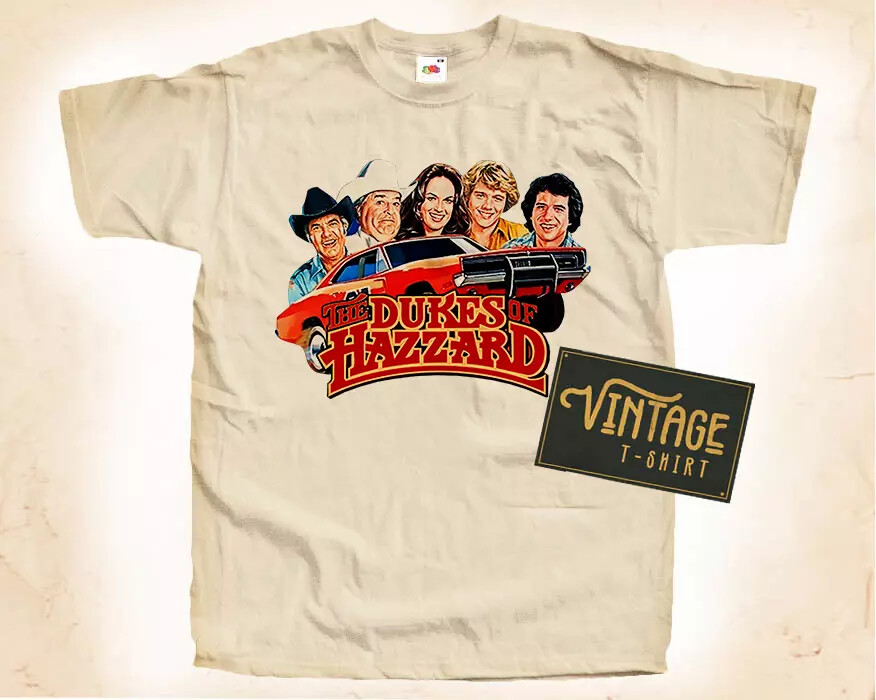The Dukes Of Hazzard V2 T Shirt Tee Movie Poster Vintage Natural All Size