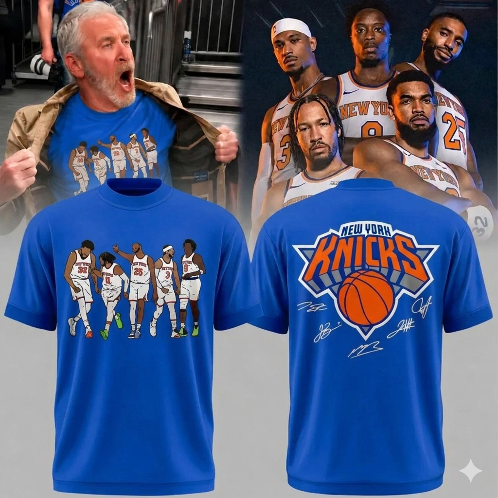 Knicks Superteam Tee Brunson Bridges OG KAT Basketball Shirt