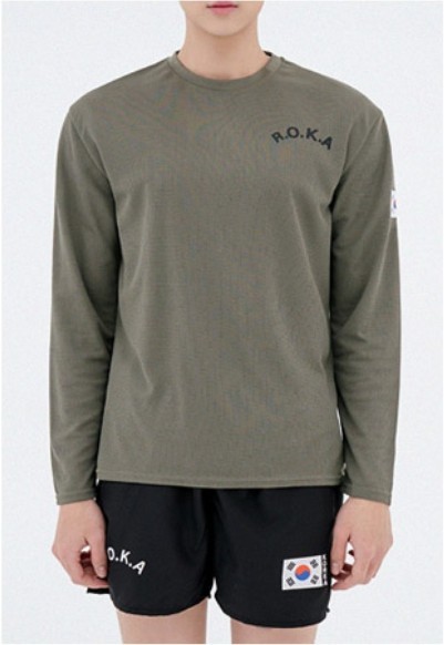 ROKA Korean Army Soldier Long Sleeve T-Shirt Tactical Casual Combat Shirts