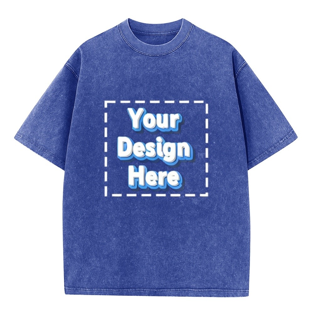 Dog Dad Custom T Shirt Vintage Wash Front Back Print Personalized Pet Photo