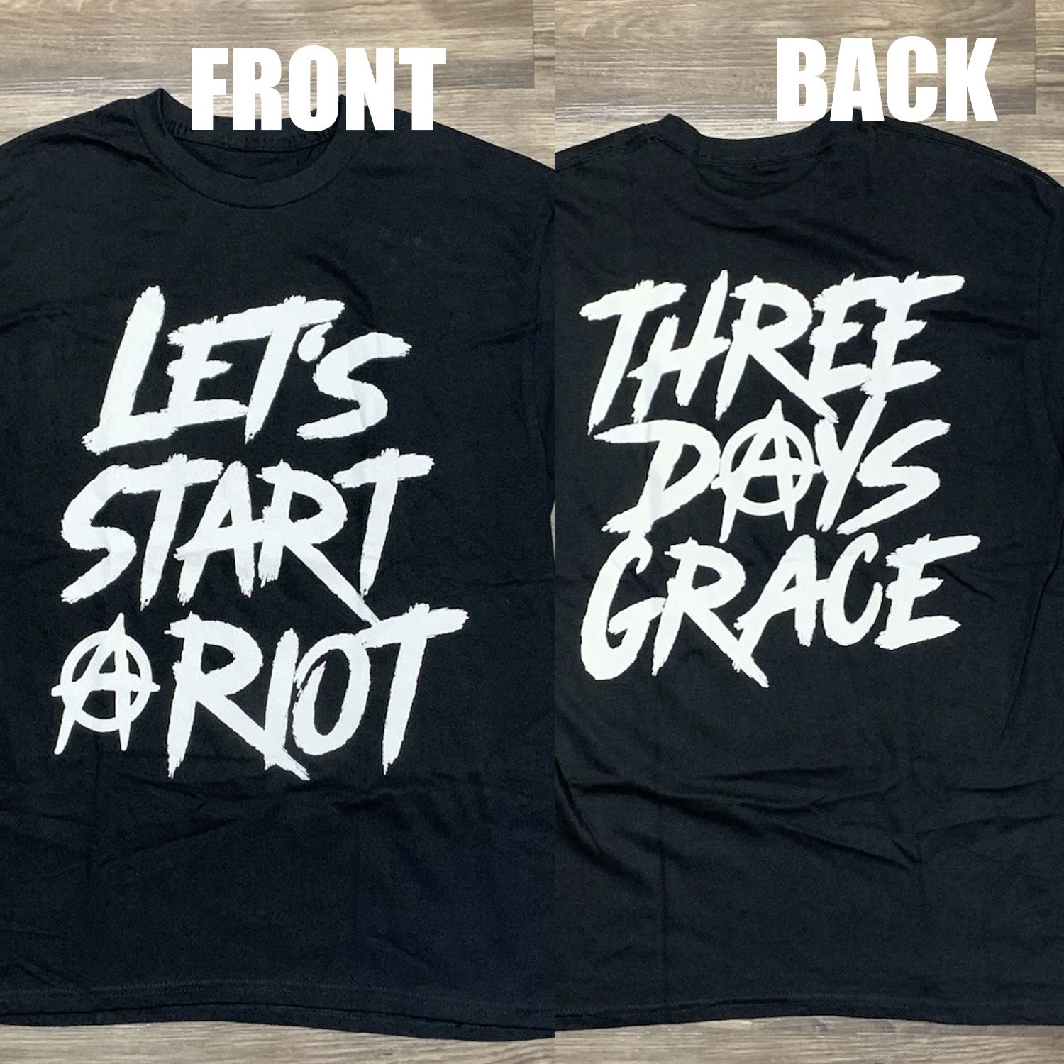 SALE 30% – 2025 Three Days Grace Let’s Start A Riot Concert Venue Shirt Gildan