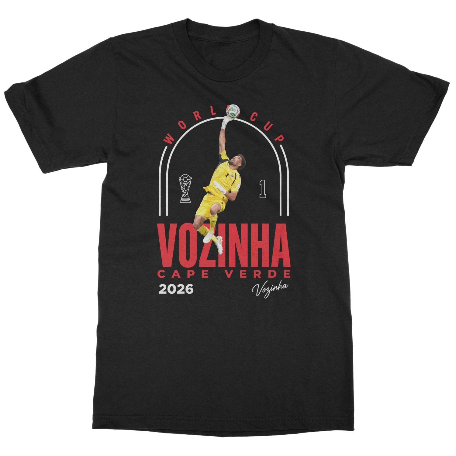 Vozinha 1 Cape Verde Tribute 2026 Soccer Fans Unisex T-Shirt