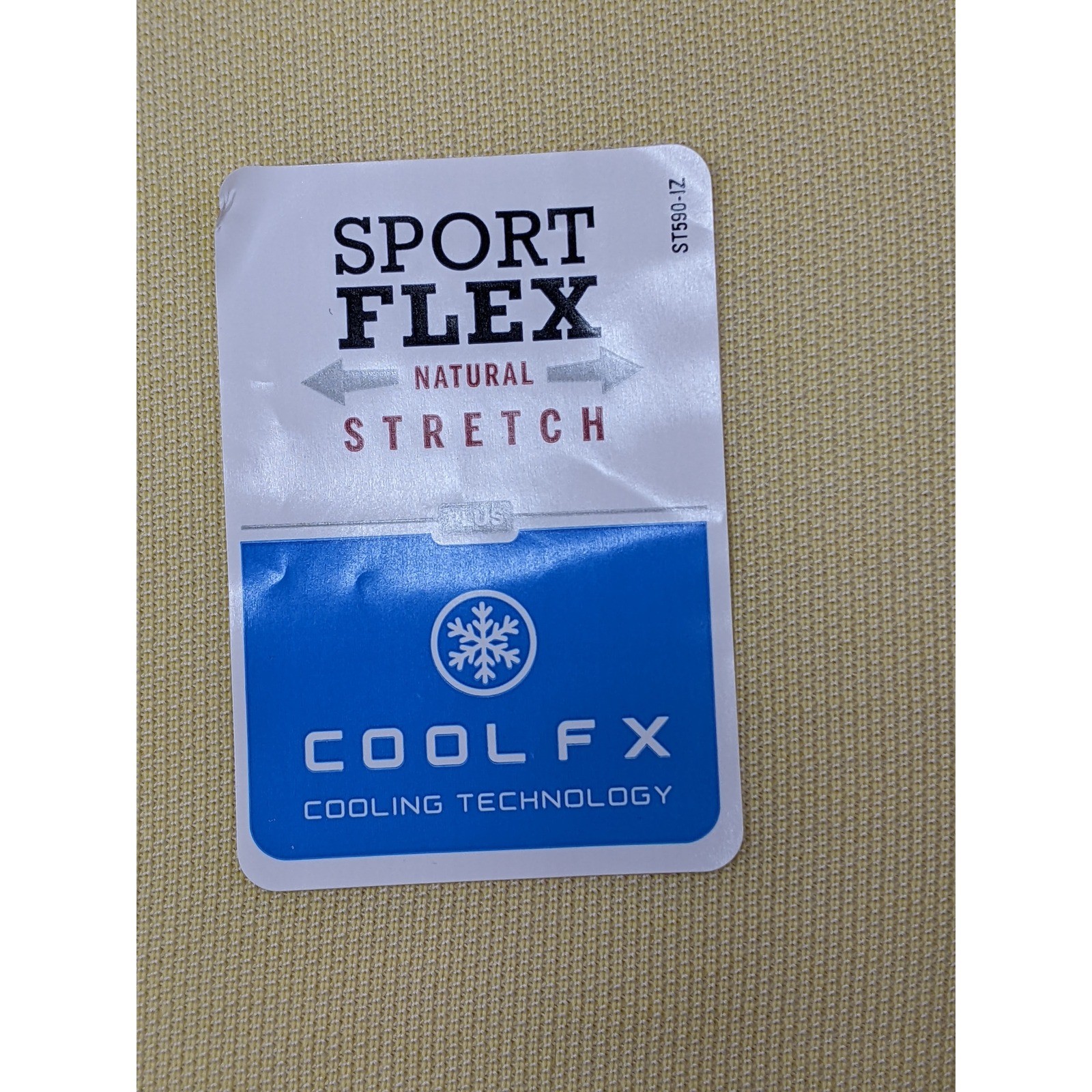 IZOD Advantage Performance Mens Large Natural Stretch Golf Polo Shirt Yellow