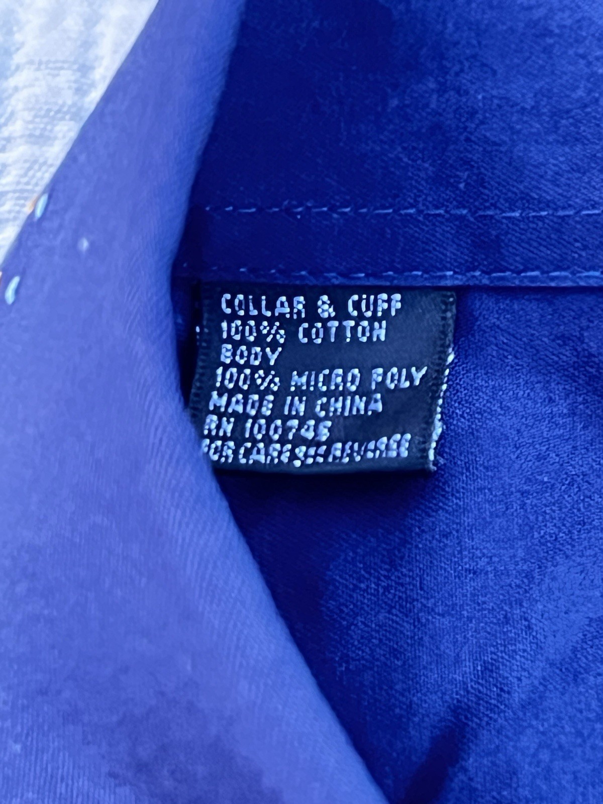 Steven Land XL Y2K Style Striped Dress Shirt Blue Contrast Collar Modern Fit