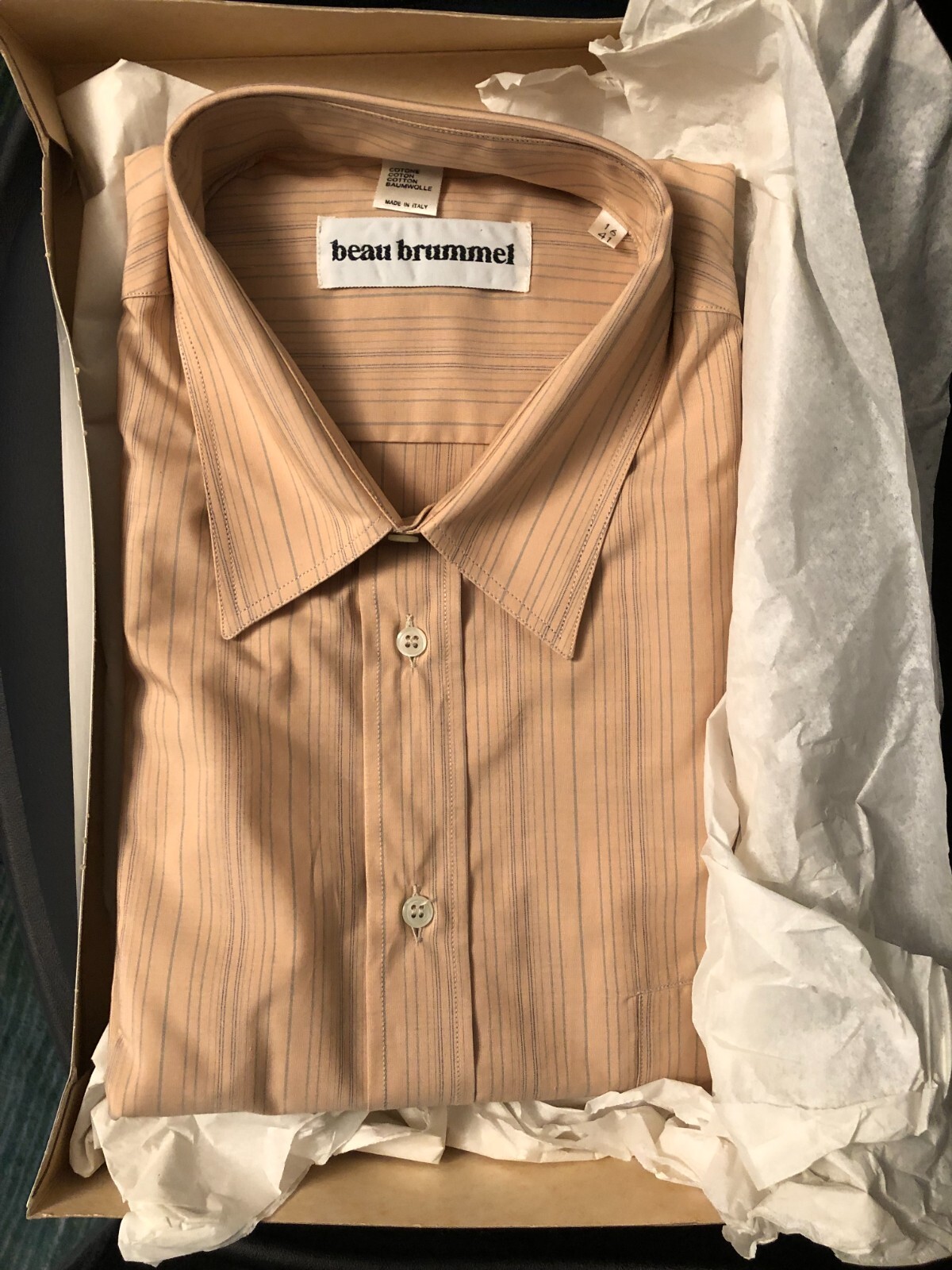 Beau Brummel dress shirt – pink striped – NIB