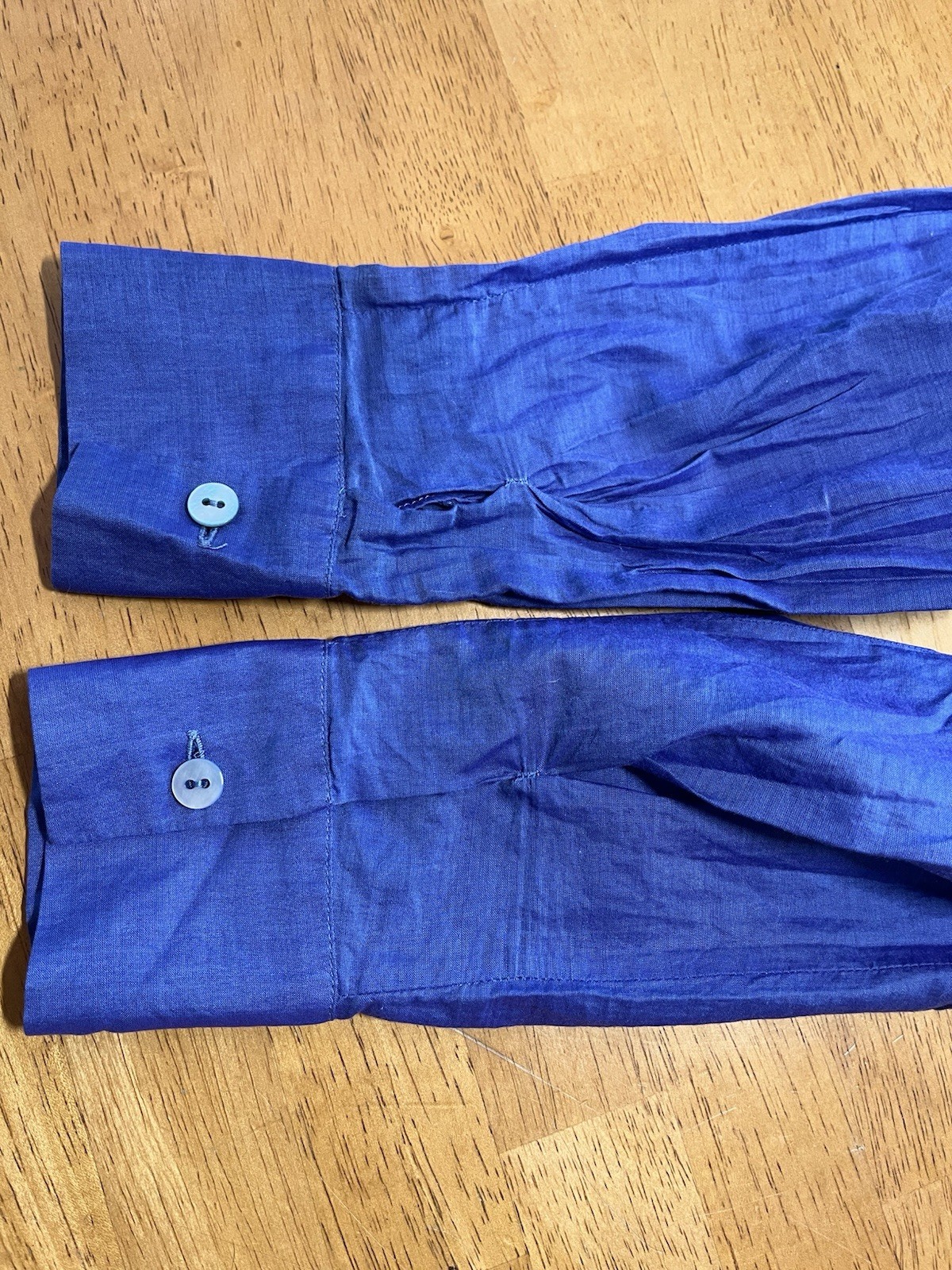 BILANCIONI Men’s Cottton Button Down Indigo Size 40 US Medium