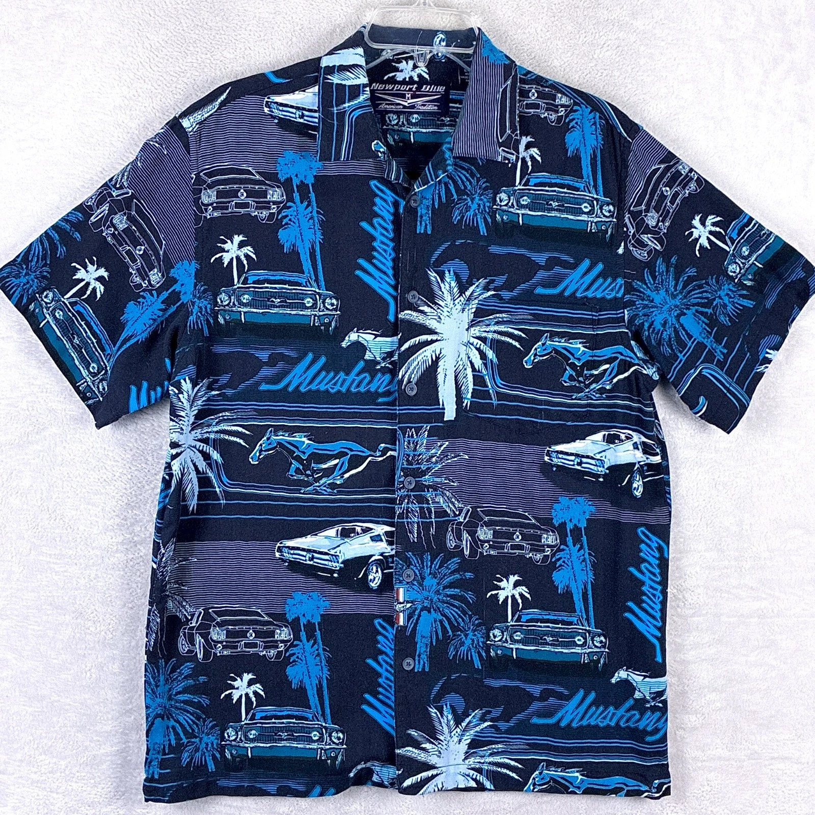 1989 Ford Mustang GT Hawaiian Shirt, Camp Shirt, car racing shirt