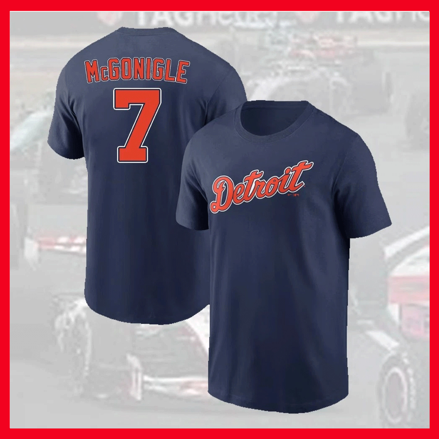 HOT- Kevin McGonigle #7 Detroit Tiger Basball Name & Number Player For Fans