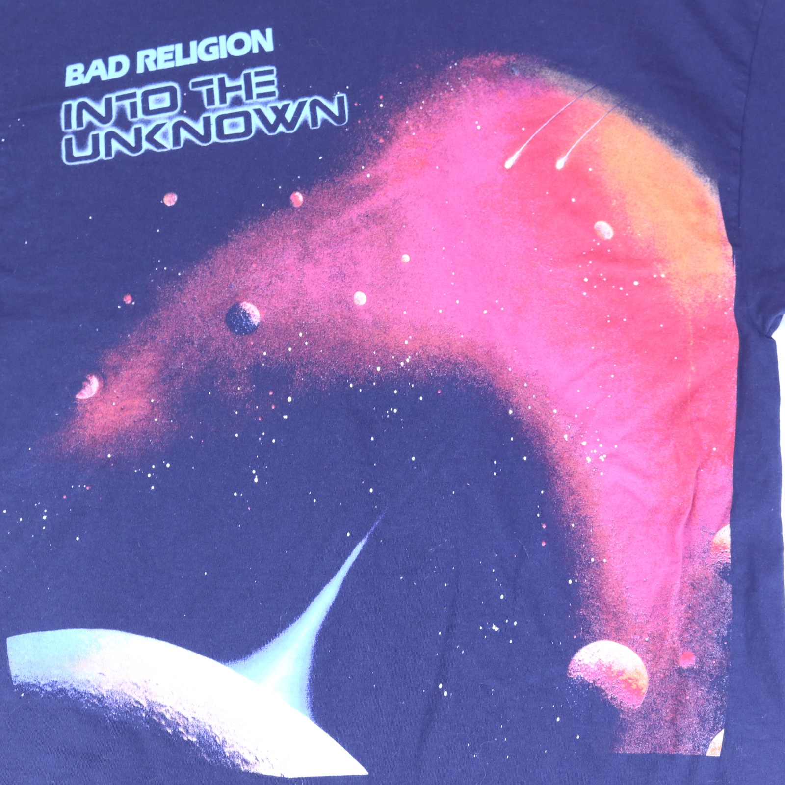 Bad Religion Into The Unknown Album Art T-Shirt Navy Blue XL