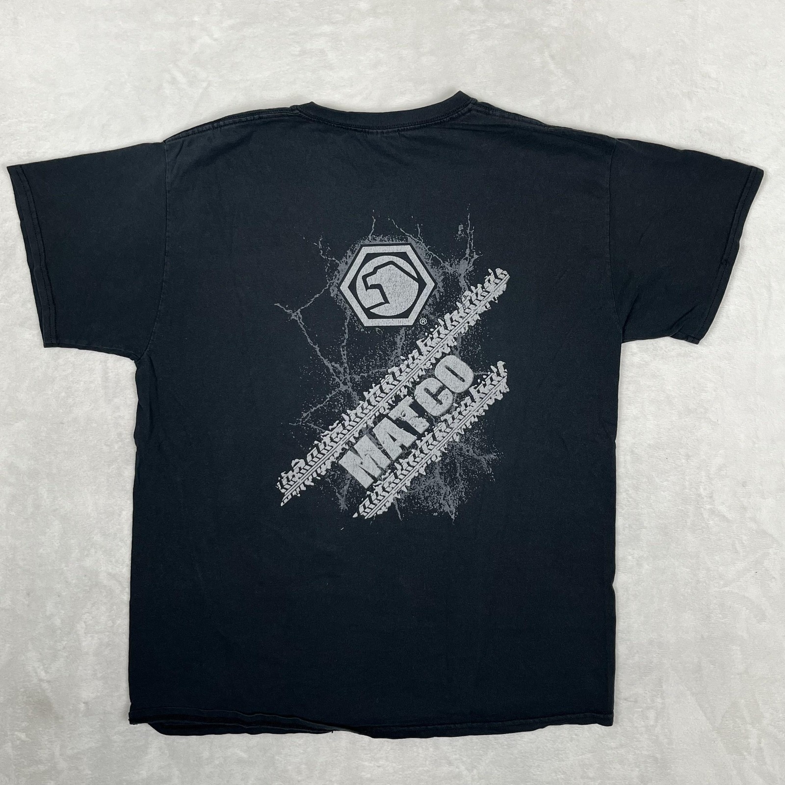 Vintage Matco Tools T-Shirt Mens Large Black Logo Graphic Mechanic Workwear