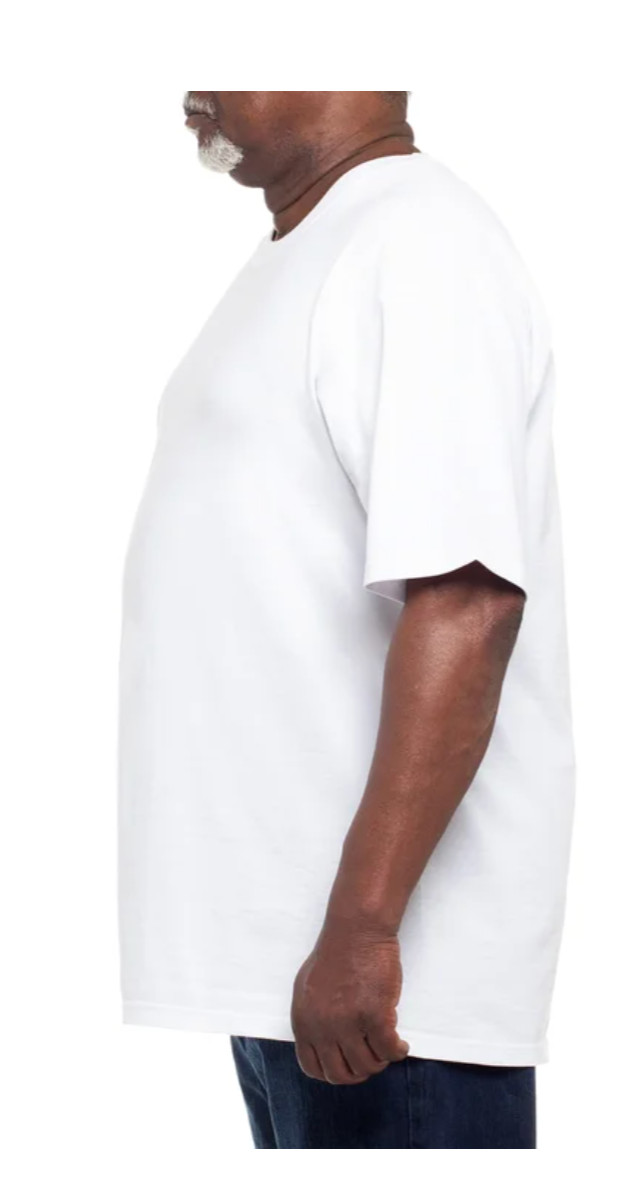 Kirkland Signature Men’s Heavyweight Crew Neck Tee, 6-pack Cotton White Black*