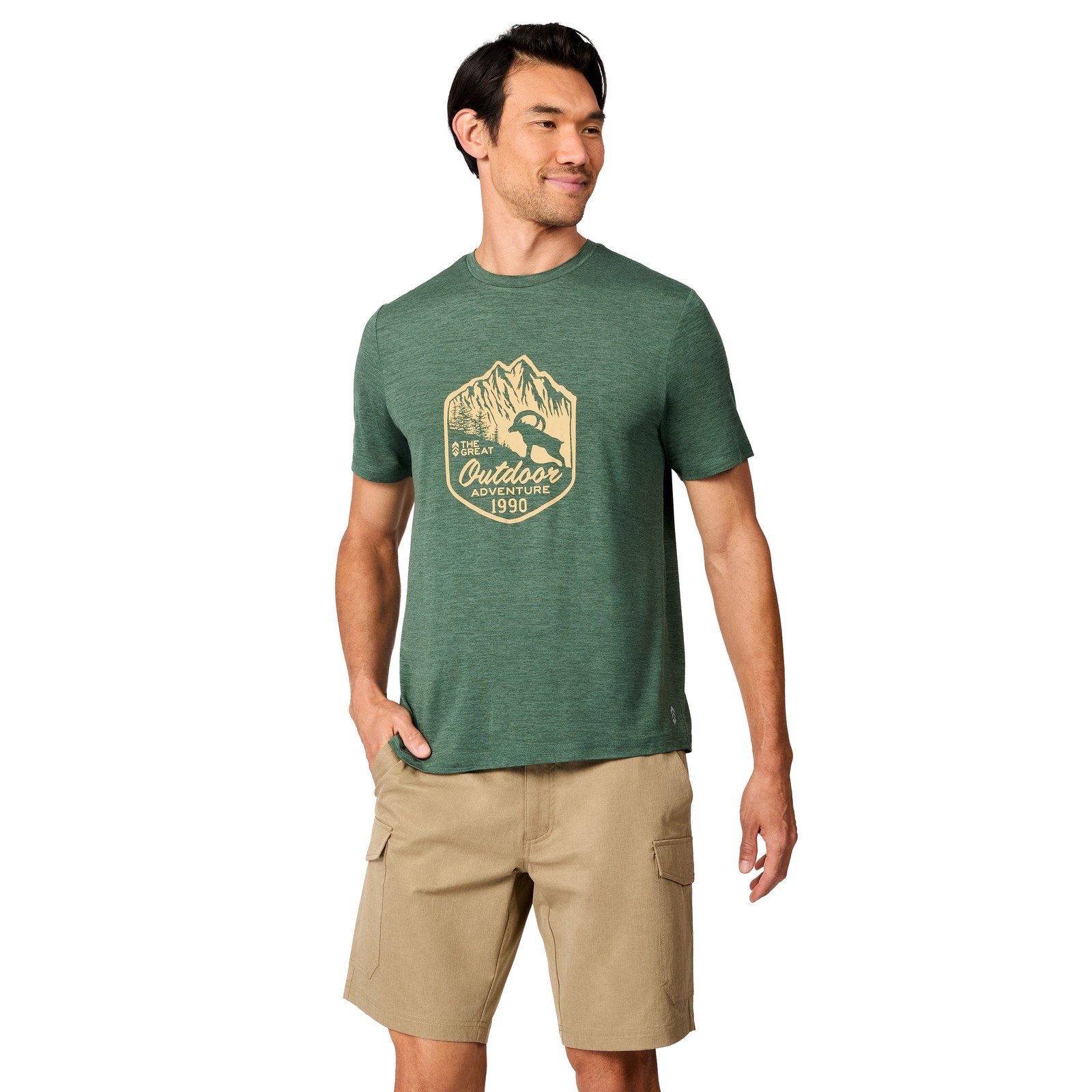 Free Country Men’s Super Soft Microtech® Short Sleeve Graphic Crew Tee