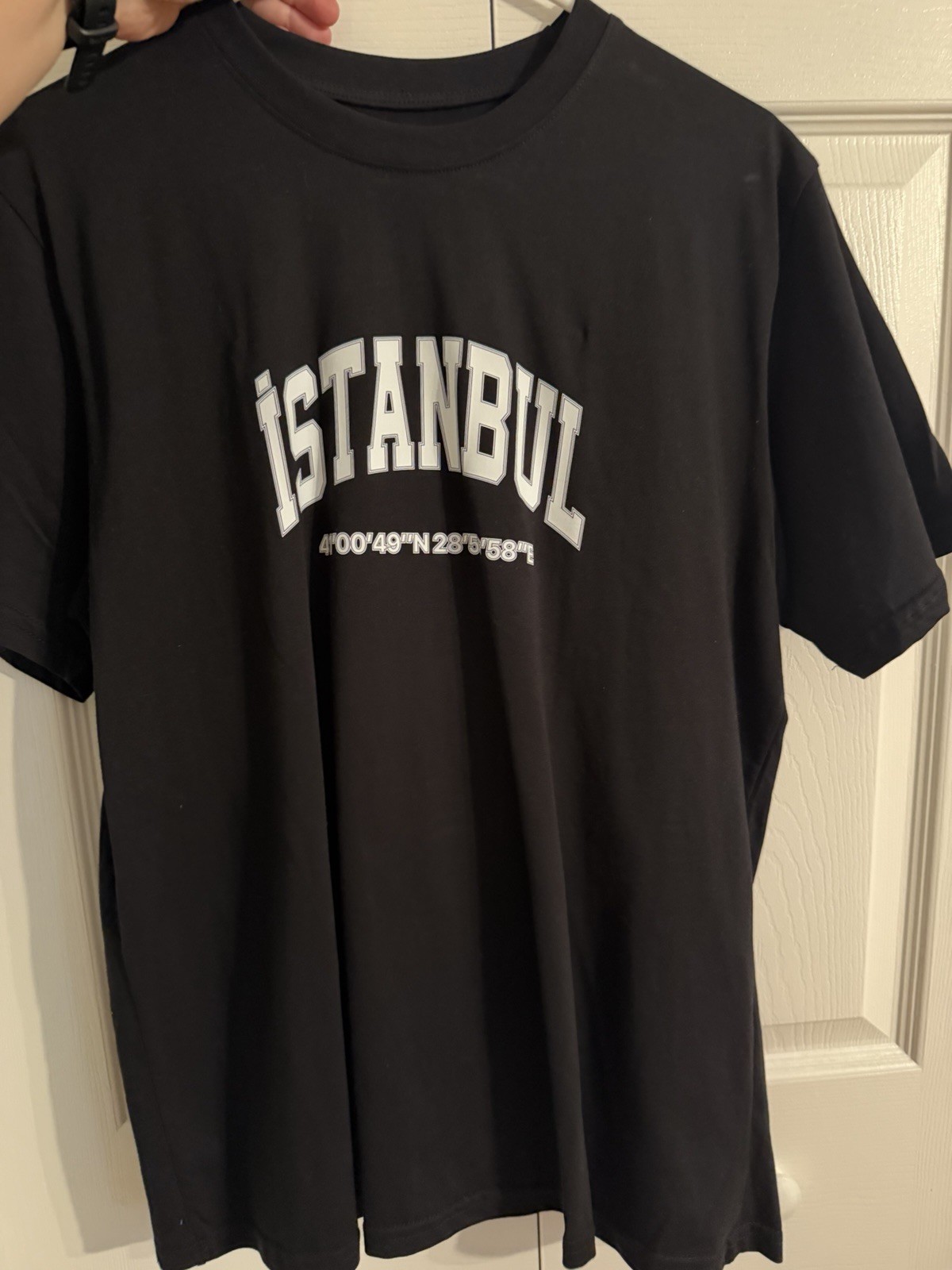 Istanbul turkey Graphic Print T-Shirt Black Cotton Jersey Crew Neck Men’s XL