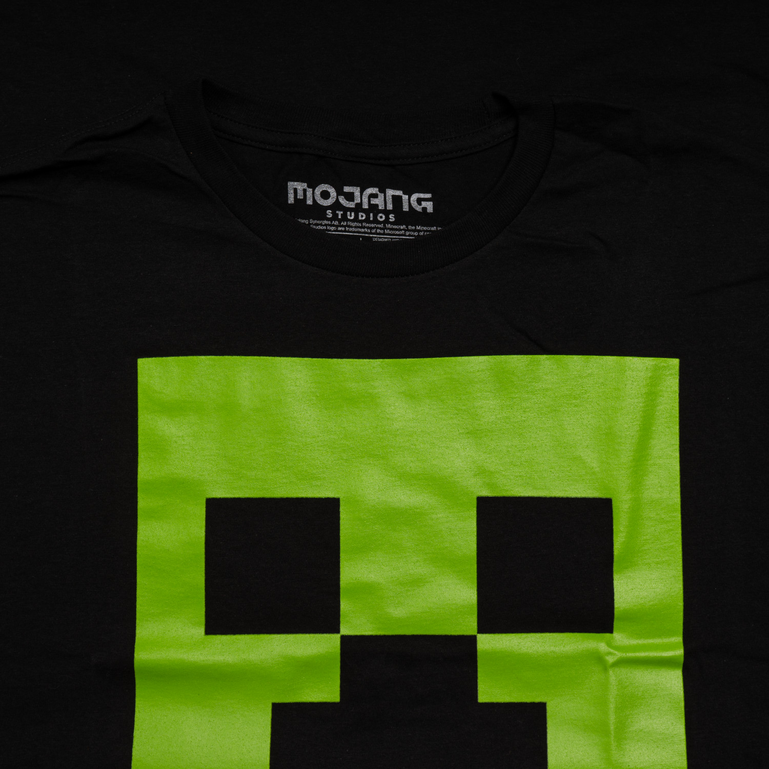 Minecraft Fear The Creeper Glow in Dark 2 Piece Adult T-Shirt Set