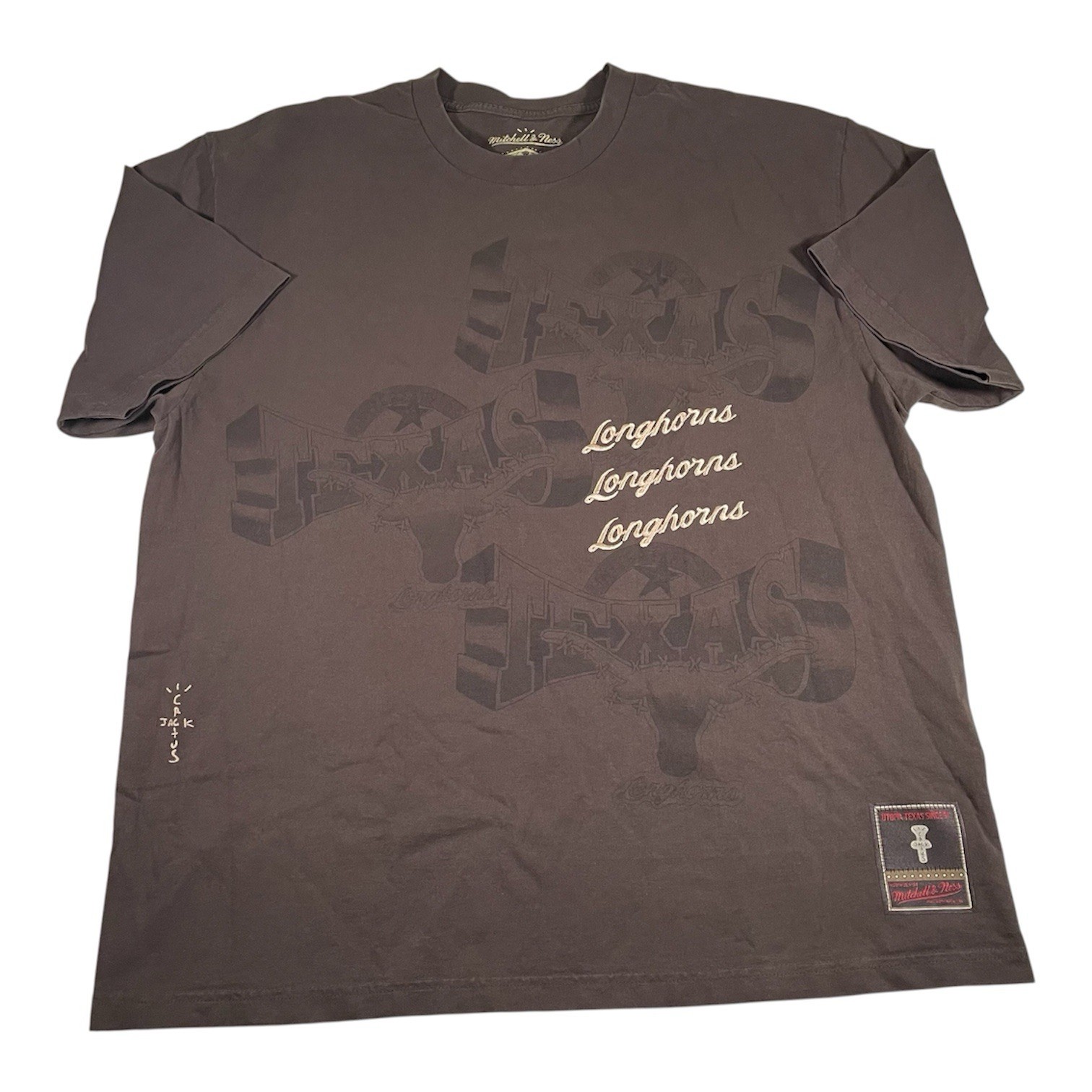 Mitchell And Ness X Cactus Jack T Shirt XL Utopia Texas Longhorns Travis Scott