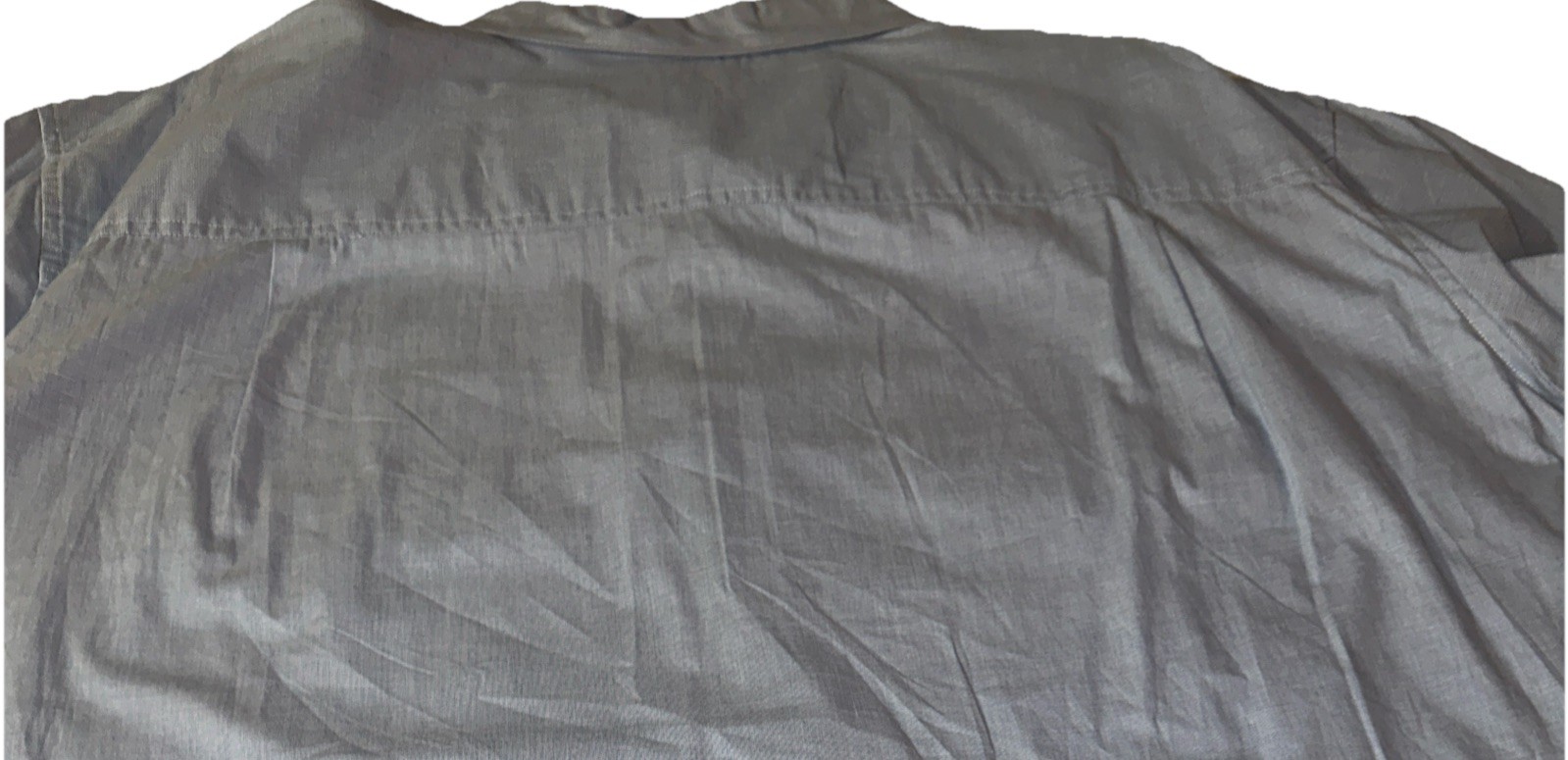FOUNDRY Men Short Sleeve Button-up Shirt Big & Tall 3XLT 100% Cotton Lt Blue NWT