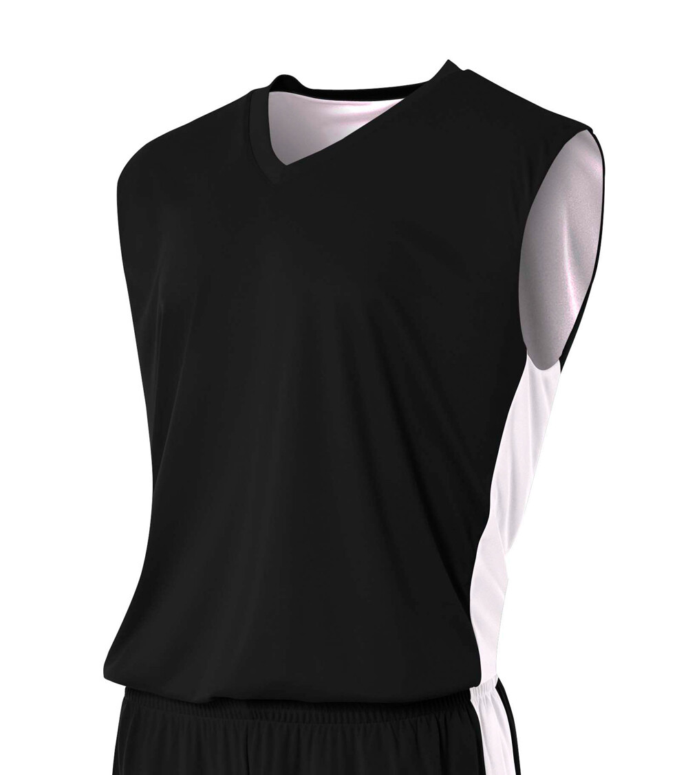 A4 Mens 4oz Micro Poly Reversible Moisture Management Muscle Tee N2320 S-3XL
