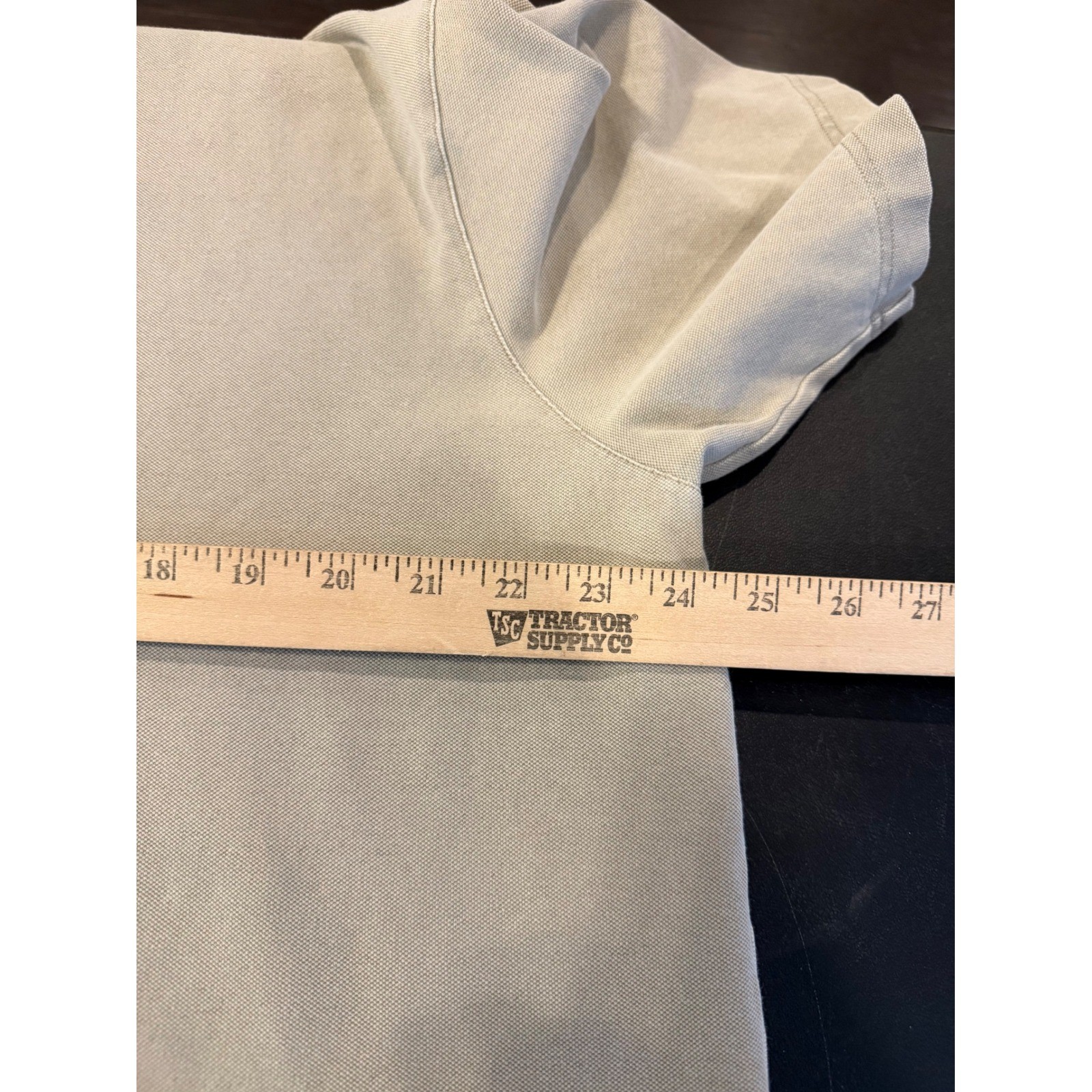 JWN Mens XL Polo Shirt Tan Khaki Short Sleeve Pique Cotton Blend Stretch Preppy