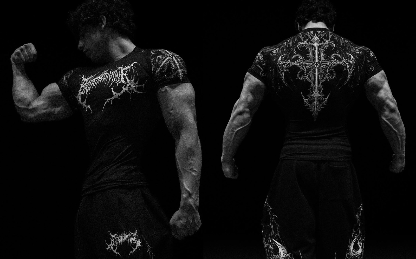 Breathedivinity Tight Elastic Fitness Training Short Sleeve Shirt