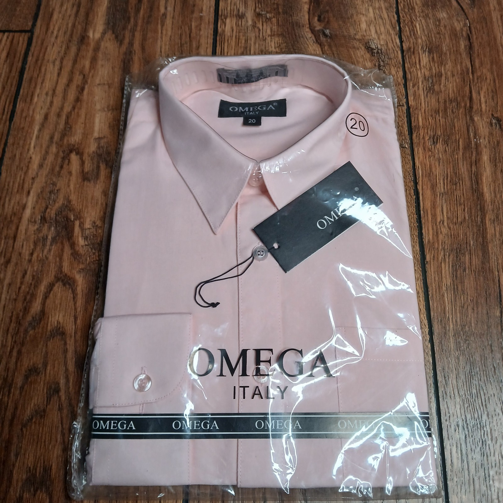 Omega Italy Men’s Premium Designer Long Sleeve Solid Regular Fit Dress Shirt
