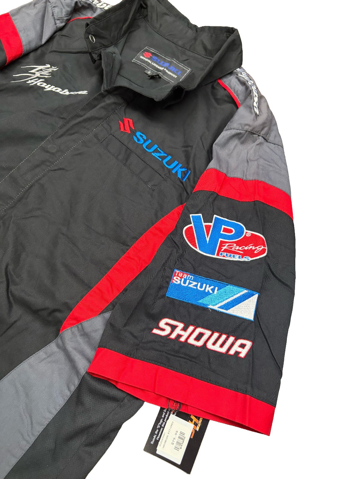 JH Design Team Suzuki Hayabusa Racing Pit Crew Shirt Black Embroidered NEW