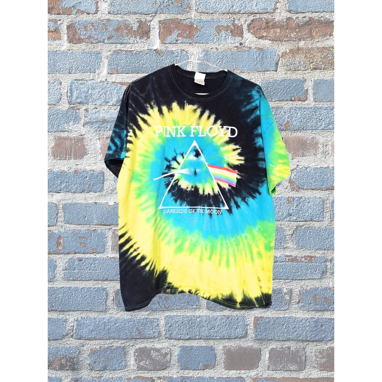 Pink Floyd Dark Side of the Moon Tie‑Dye T‑Shirt by Colortone – Unisex – Size XL