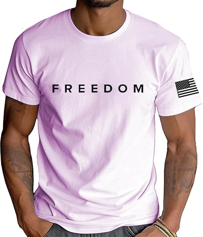 Freedom Shirt Charlie Kirk Tshirts Patriotic text